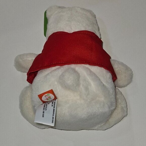 Giggle Scape 7" White Polar Bear Plush Red Target Vest Stuffed Animal Toy w/TAG - Picture 5 of 10